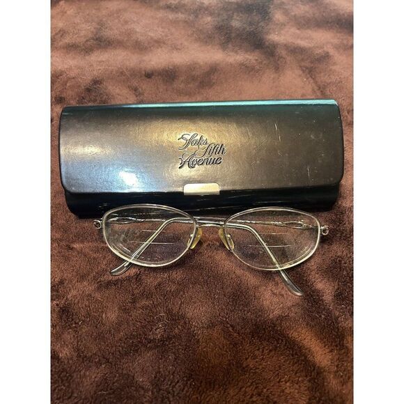 Vintage Saks 5th Avenue Glasses With Case - Picture 1 of 5